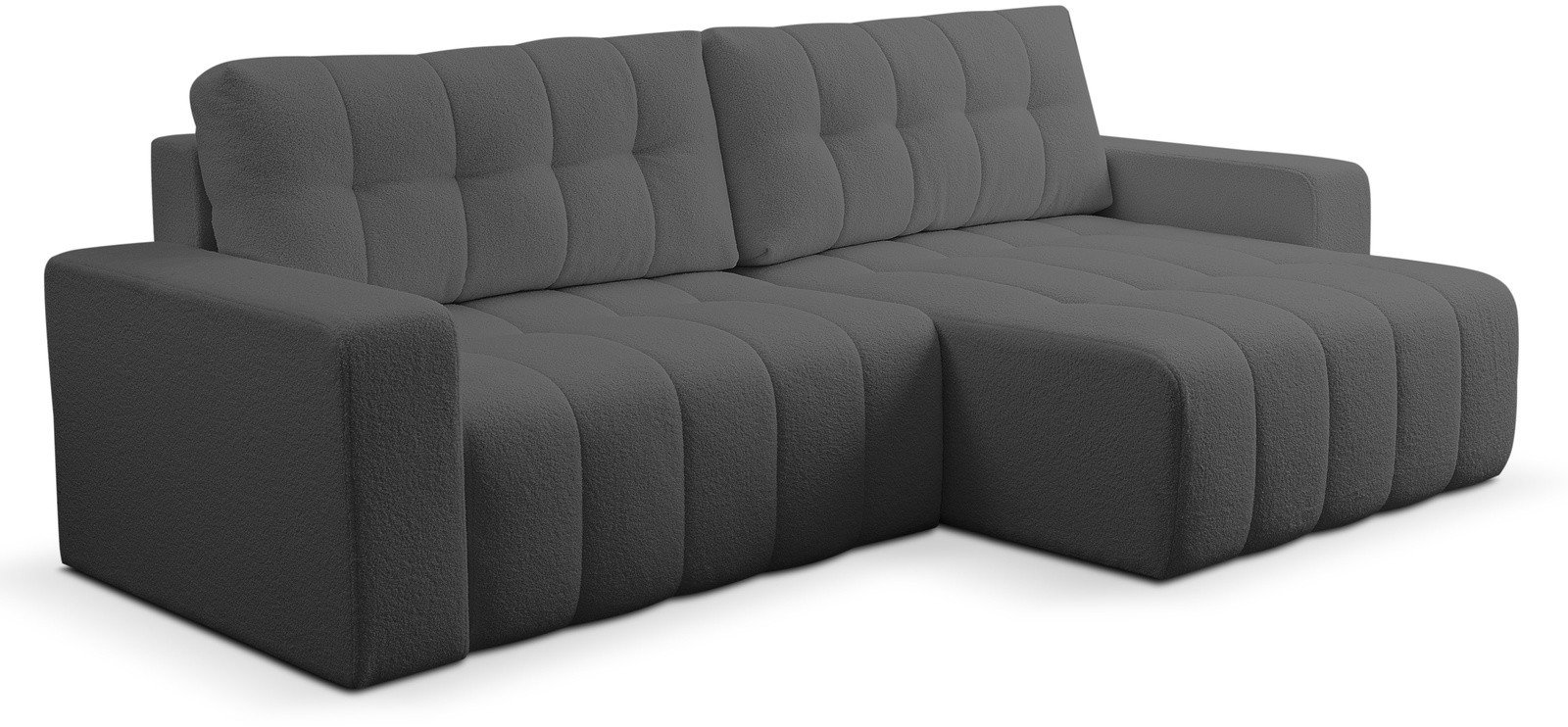 Narożnik Palermo w tkaninie BRAVO z funkcją spania i pojemnikiem na pościel