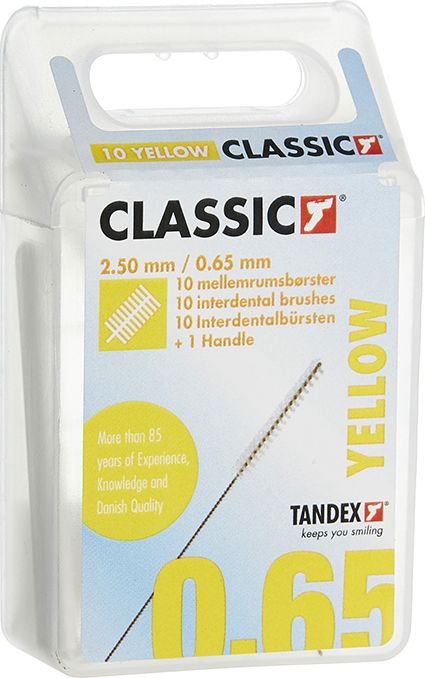 Tandex Tandex (10 szt.) szczoteczek Yellow Micro Fine Classic (zółty)