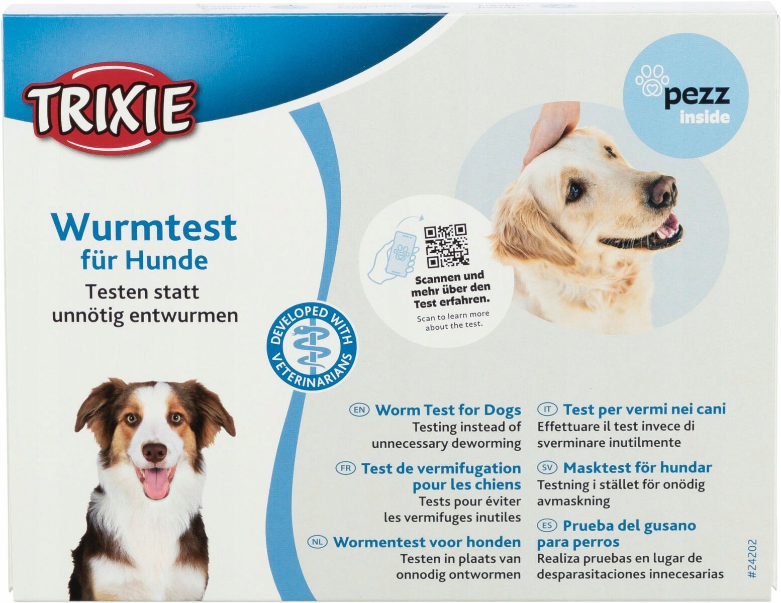 Trixie Worm test for dogs, 19.5 × 15 × 2 cm