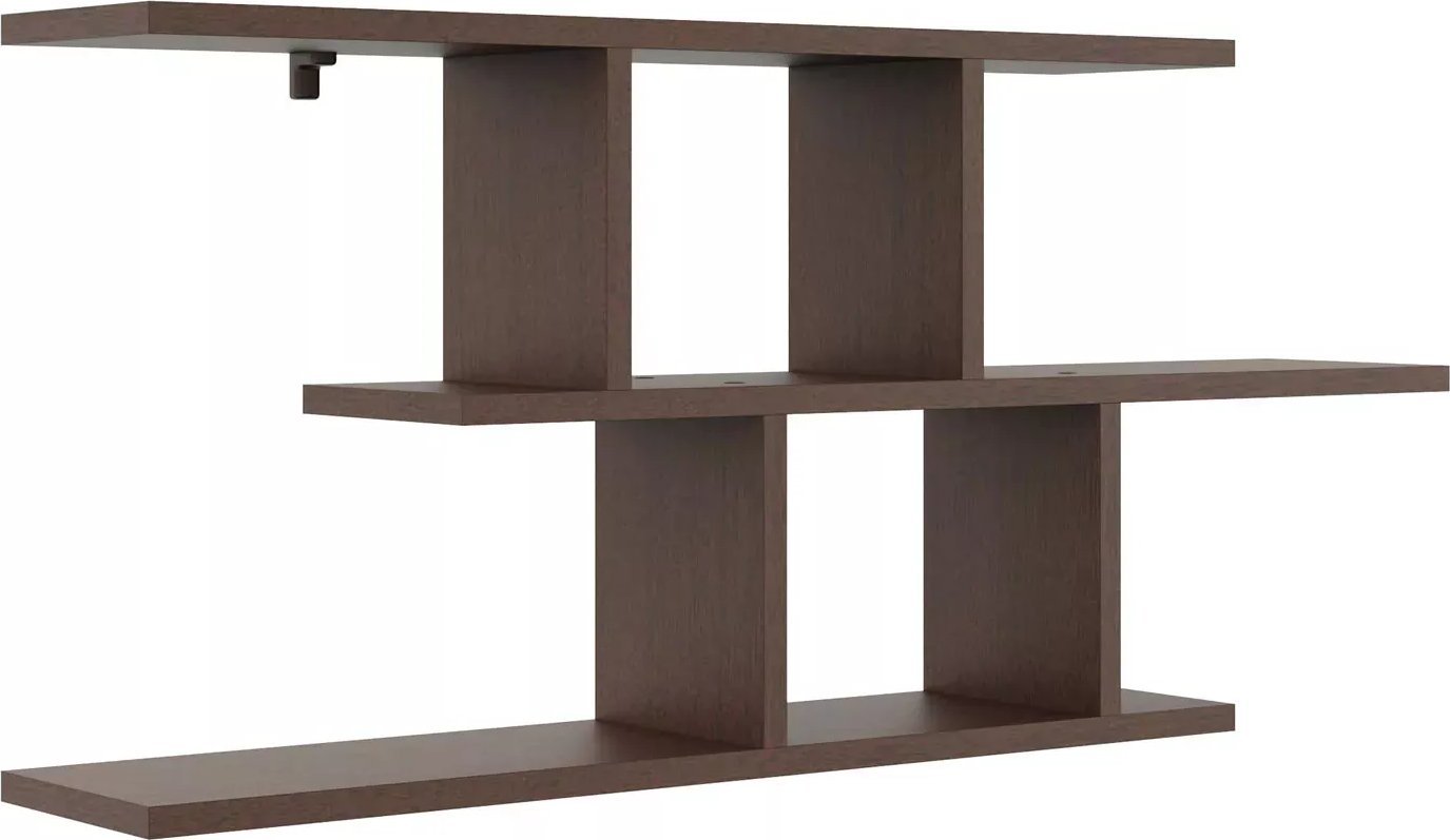 Elior Minimalistyczna półka na ścianę w kolorze wenge - Meggi
