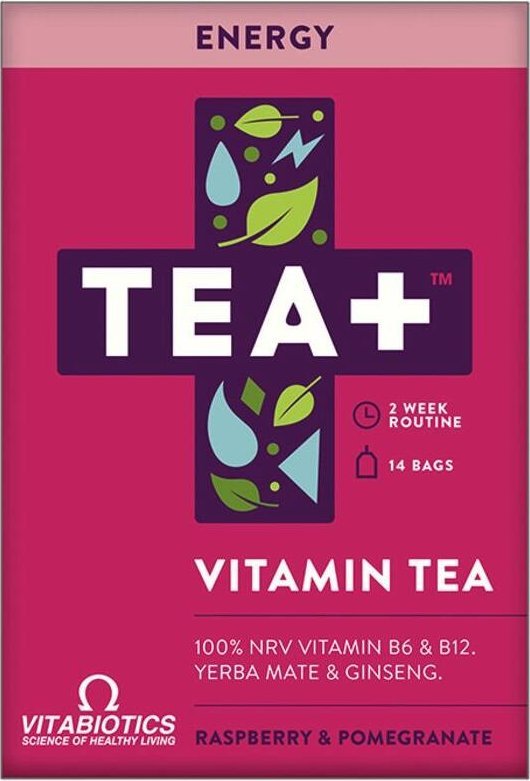 VITABIOTICS_Tea+ Energy herbata witaminowa pomagająca w zmęczeniu 14 torebek