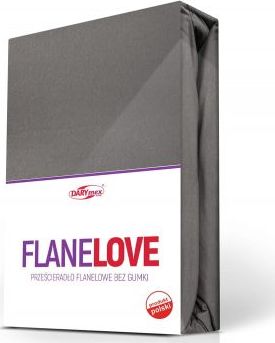 Darymex Prześcieradło flanela bez gumki 220x210 kolor szary