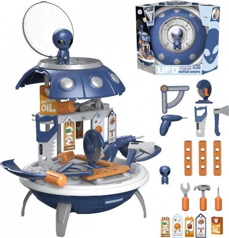 Woopie WOOPIE Warsztat 3w1 Plecak Projektor UFO 52 el.