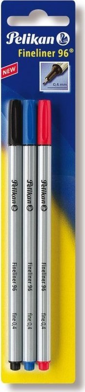 Herlitz Cienkopis PELIKAN 96 0, 4mm blister etui 3szt.