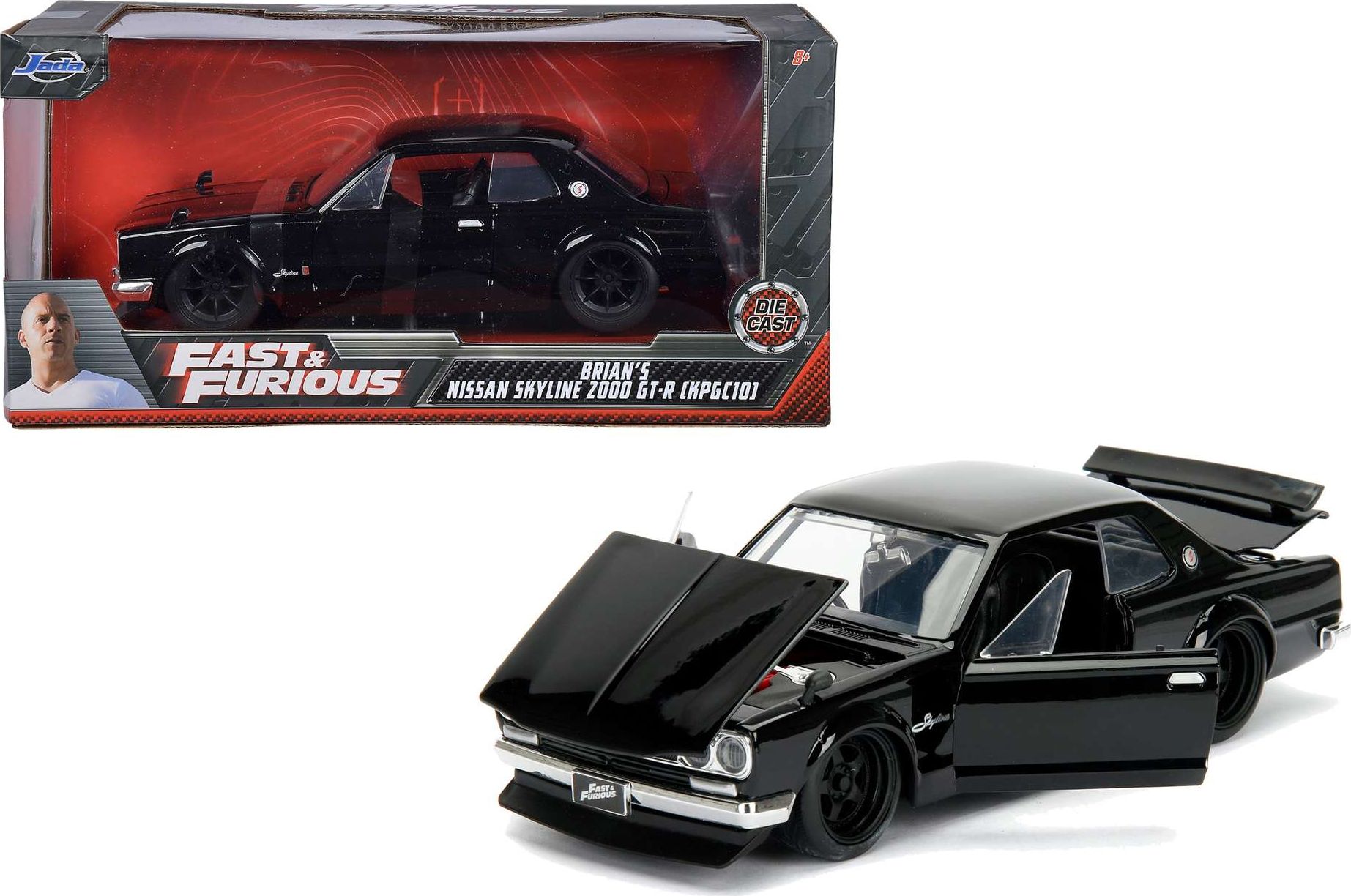 Jada Toys Nissan Skyline 2000 GT-R Szybcy i wściekli Fast & Furious 1:24 (12341)