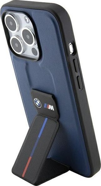 BMW BMHCP15LGSPBIV iPhone 15 Pro 6.1" granatowy/navy hardcase M Grip Stand Bicolor NoSize
