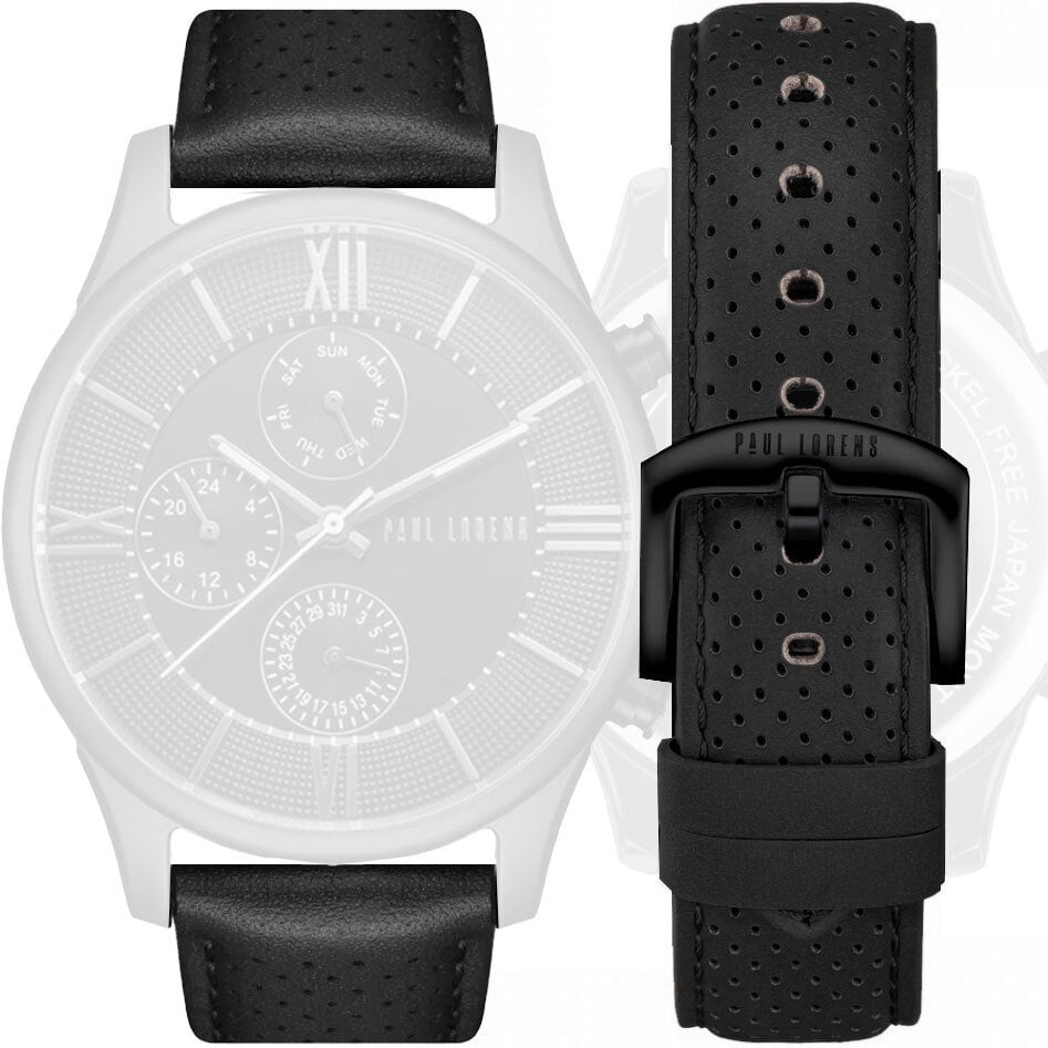 Paul Lorens Czarny pasek do zegarka SAVRESE 11652
