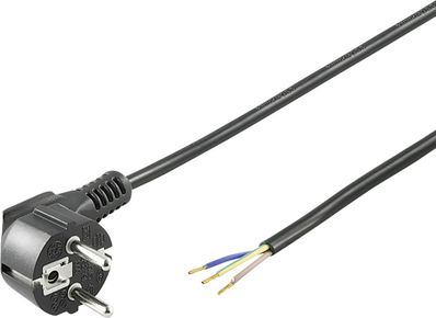 Goobay Przewód przyłączeniowy Schuko 3m H05VV-F 3G1 (96033)