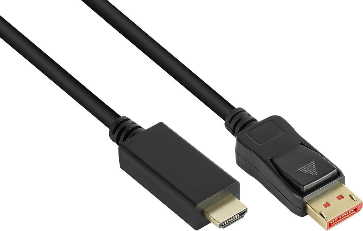 Adapter AV Alcasa Alcasa DP14-HDMI5 adapter kablowy 5 m DisplayPort HDMI Czarny