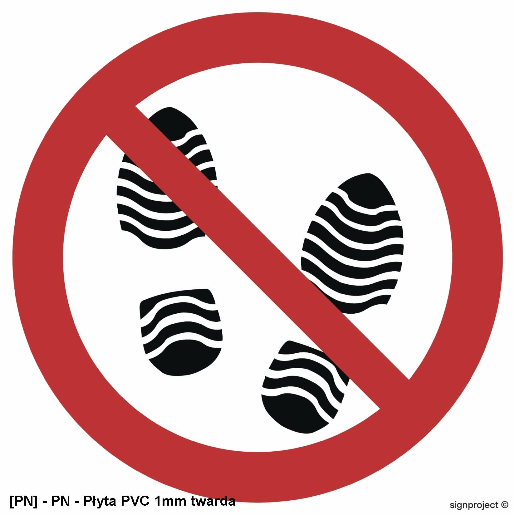 GB022 - Zakaz deptania 100x100