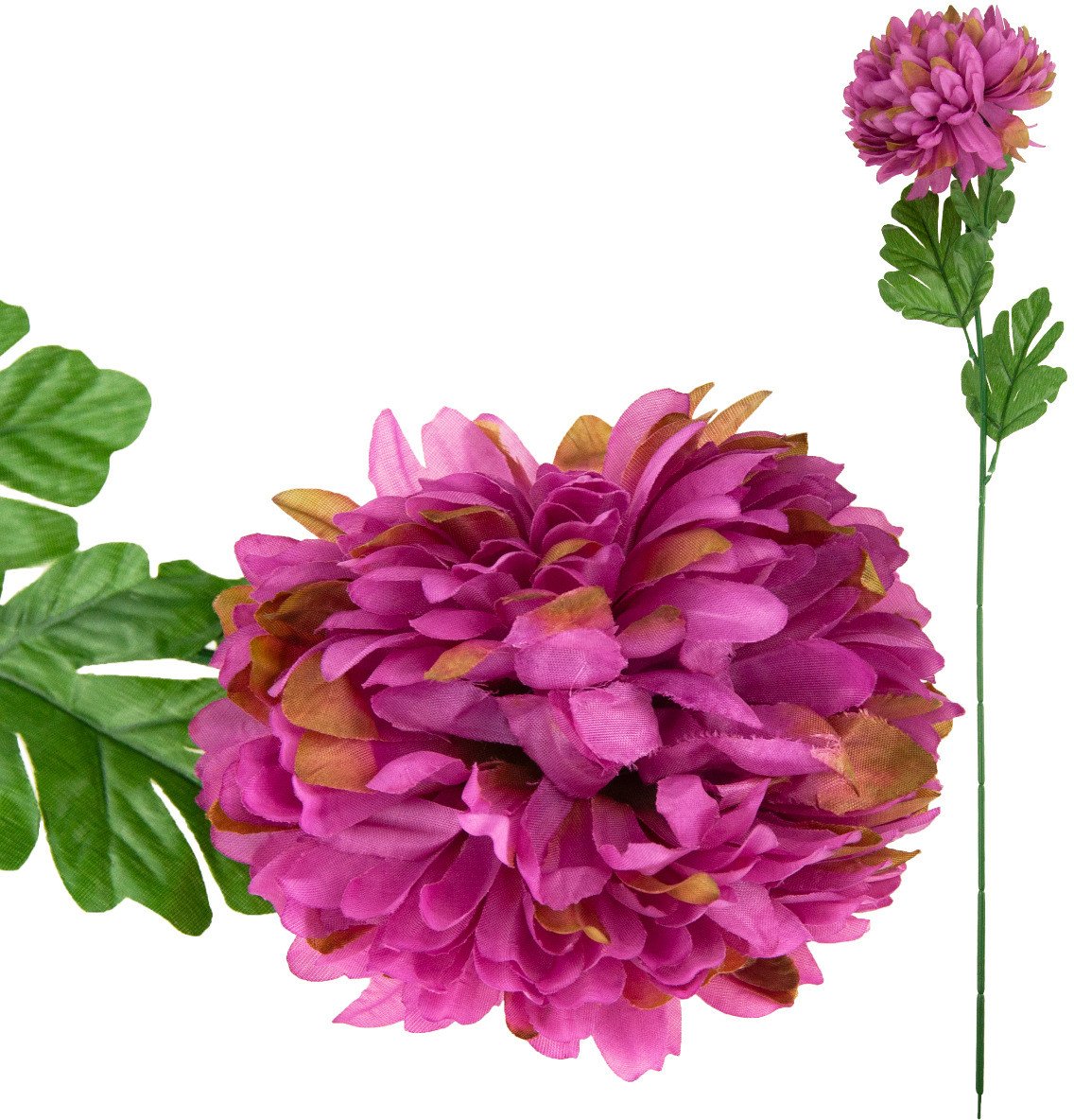 CV14384-5 CHRYZANTEMA POJEDYNCZA GĘSTA XXL SZTUCZNE KWIATY