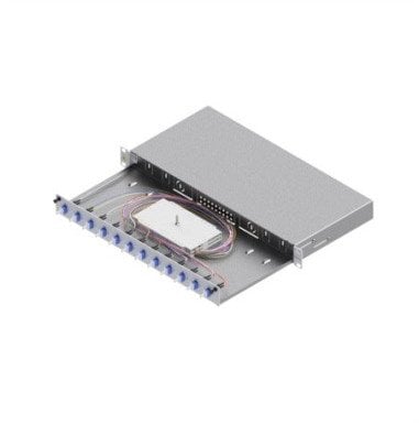 Obudowa spawów FO, klasa C 19 1U, 12 portów, 12x LC-Duplex, OS2