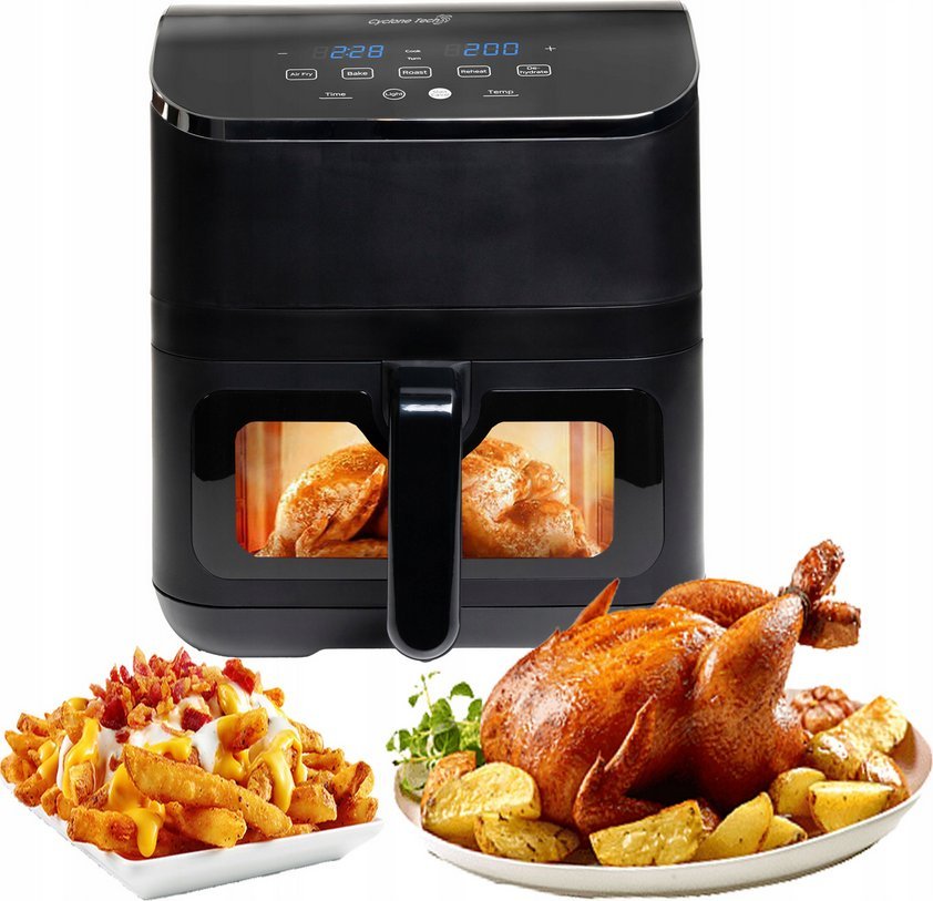 AIR FRYER FRYTKOWNICA BEZTŁUSZCZOWA DUŻA MOCNA 1875W 6L FRYTOWNICA