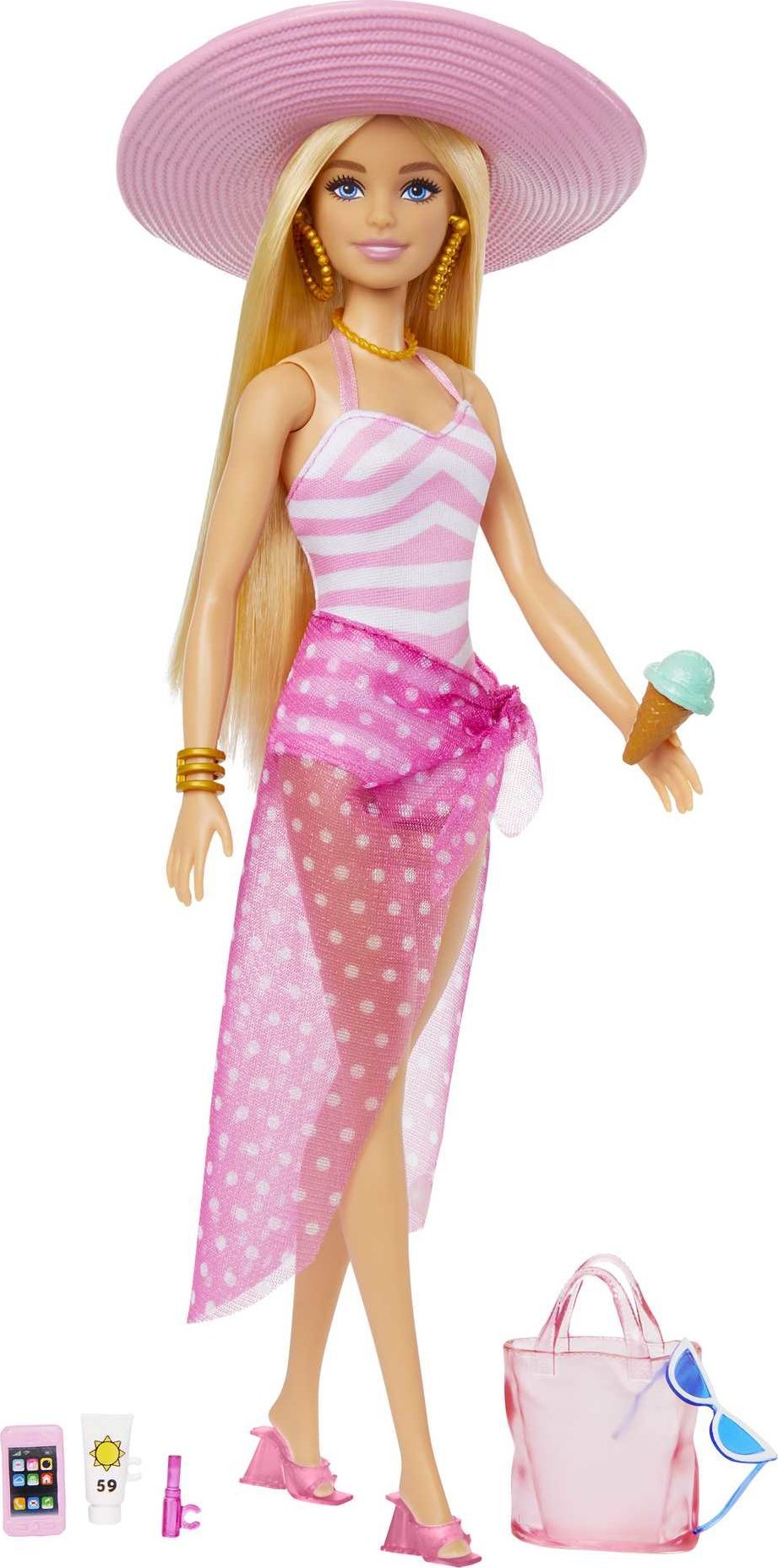 Lalka Barbie Mattel Barbie - Dzień na plaży (HPL73)