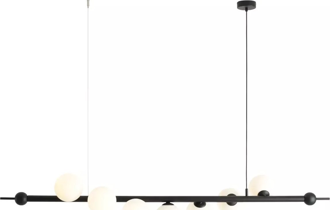 Lampa wisząca Aldex Nowoczesna lampa wisząca Wave do salonu czarna biała balls