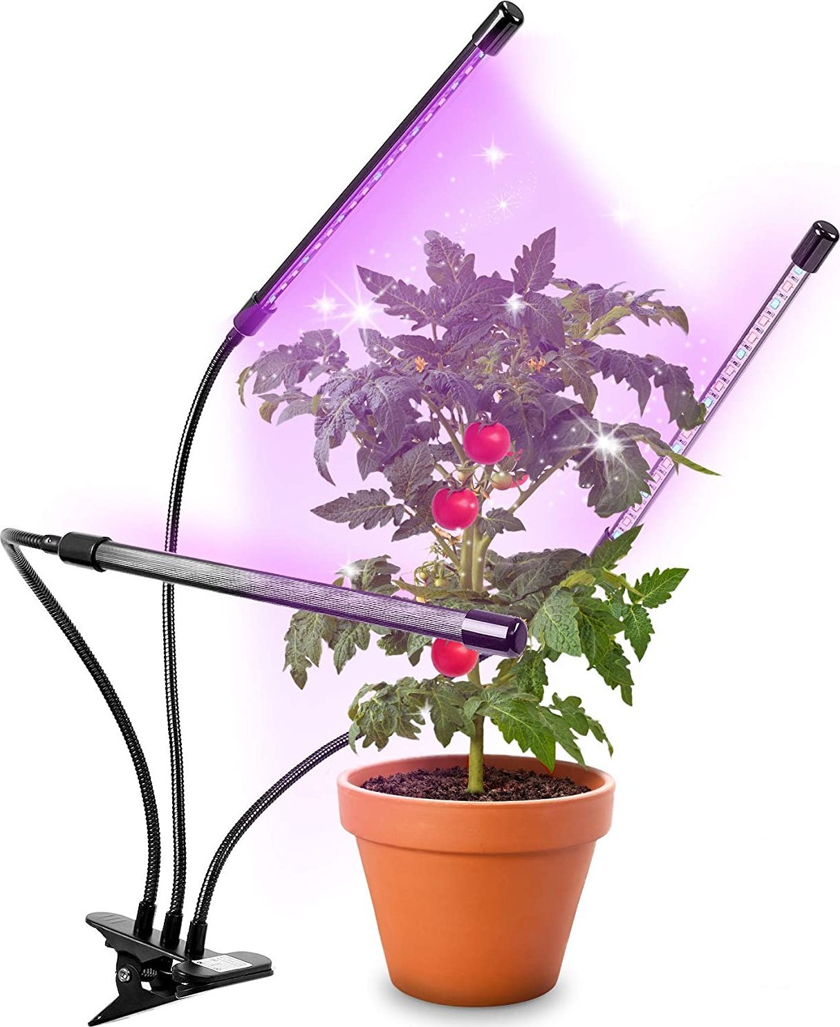 Duronic Duronic GLC36 Lampa LED dla roślin USB doświetlanie pełne spektrum światła 18 LEDów (czerwone i niebieskie), klips do montażu