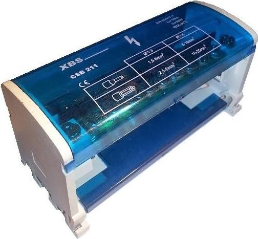 XBS Blok rozdzielczy 125A 500V na szynę CSB-211 XBS