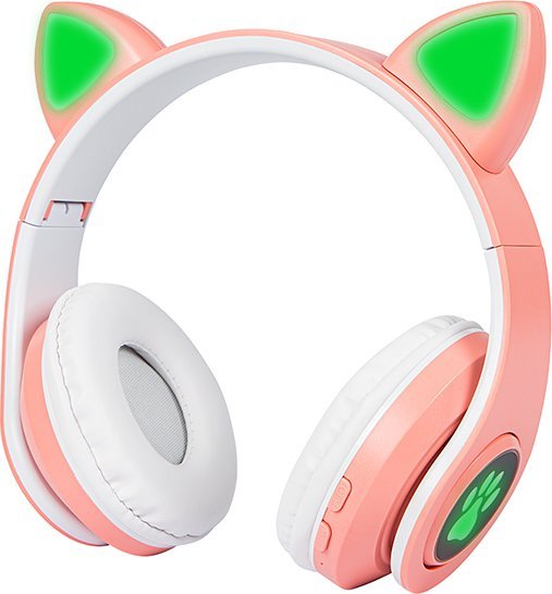 Słuchawki Blow 32-821# Słuchawki bt 5.0 led różowe uszy