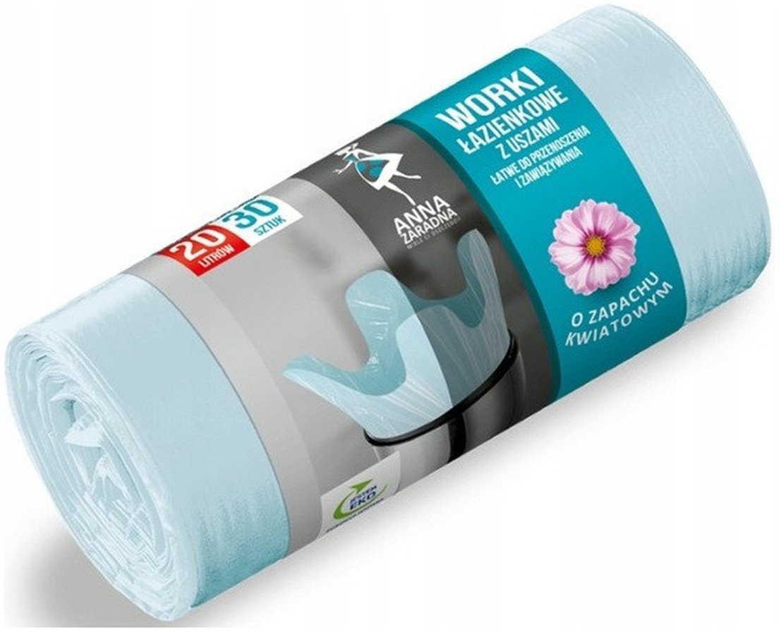 Anna Zaradna Worki na odpady domowe 20L 30szt. Błękitne