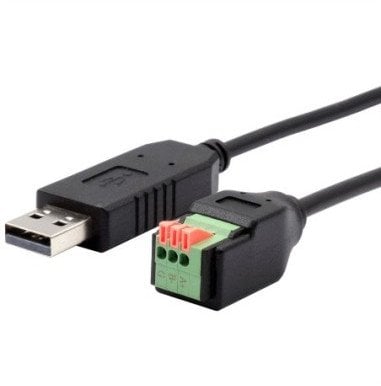 EXSYS EX-13009 Kabel USB do 1x szeregowy RS-458 z listwą zaciskową z przyciskiem