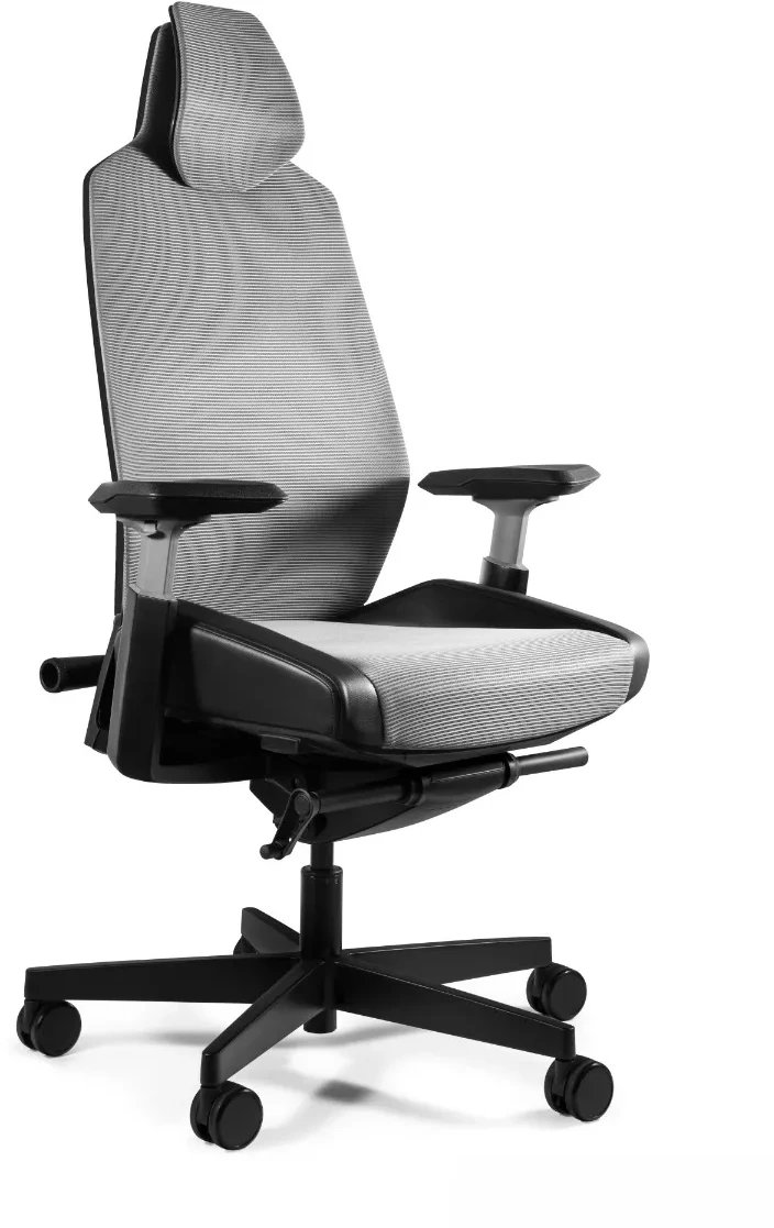 Fotel biurowy RONIN czarny/szary siatka UNIQUE