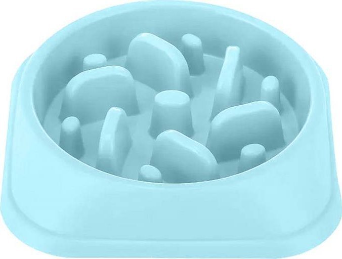 Aptel MISKA SPOWALNIAJĄCA JEDZENIE PSA KOTA 17,5x19cm niebieska AG763