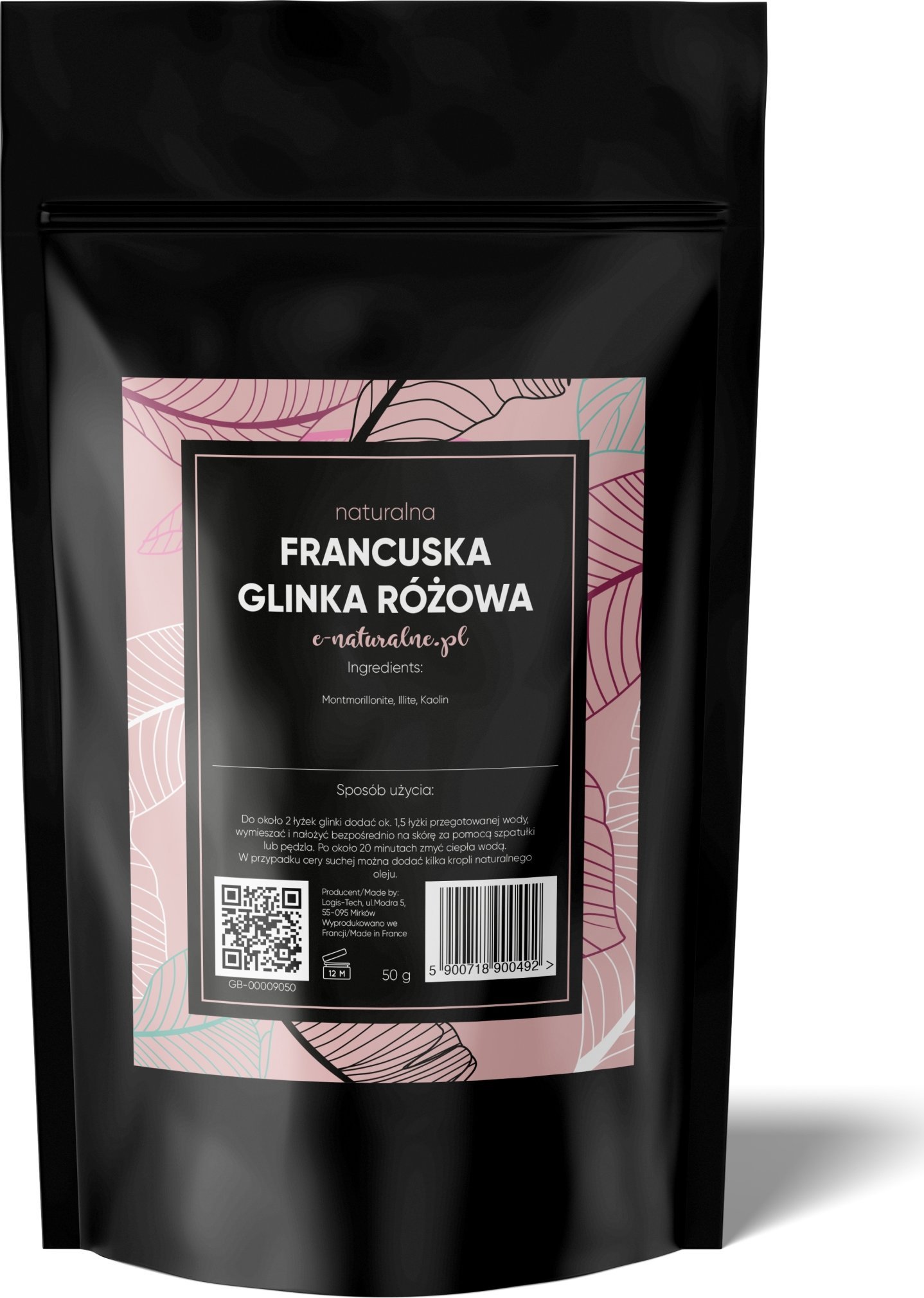 E-Naturalne Francuska glinka różowa 50g