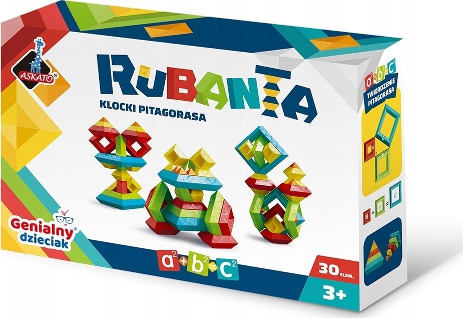 Askato Klocki Pitagorasa Rubanta 30 elementów