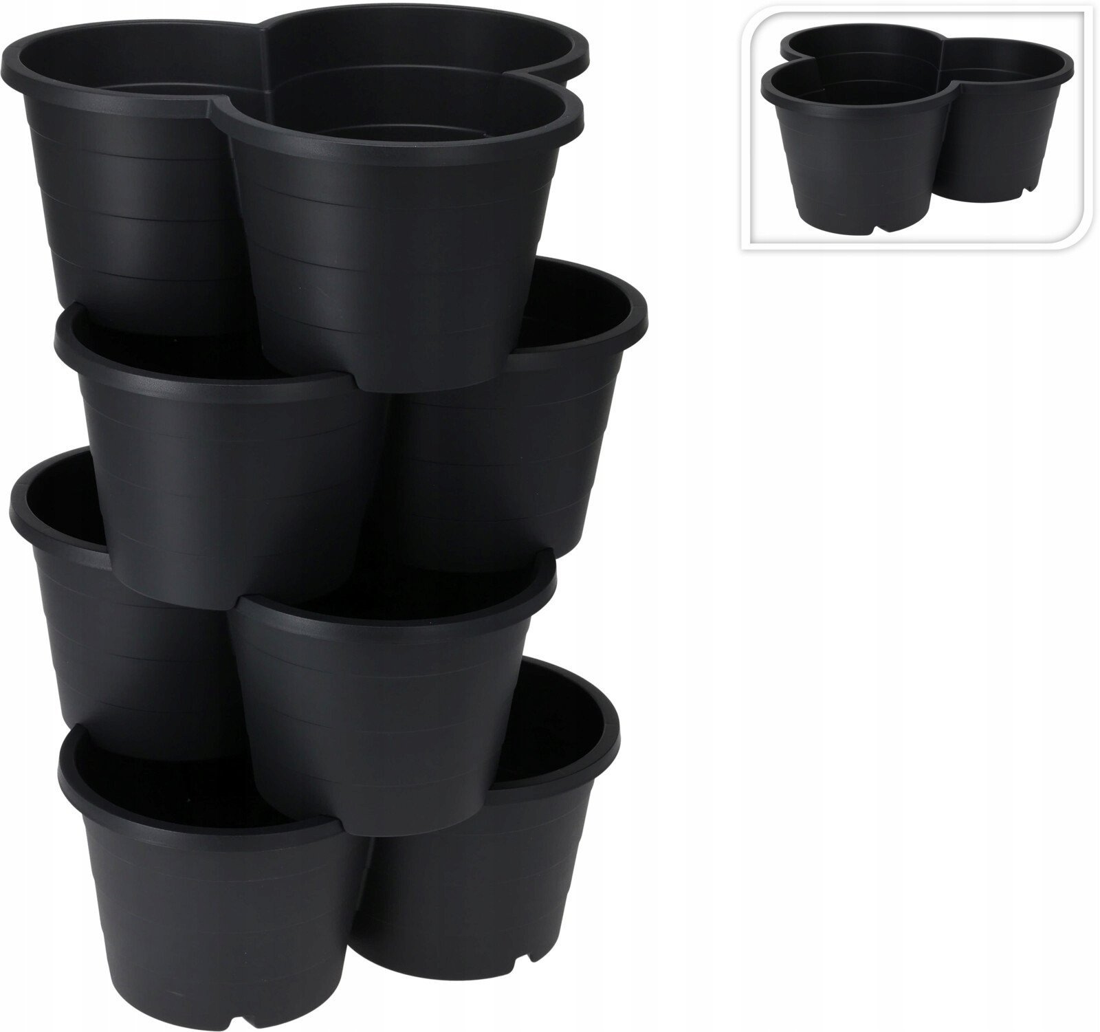 Doniczka kaskadowa, 4 piętra