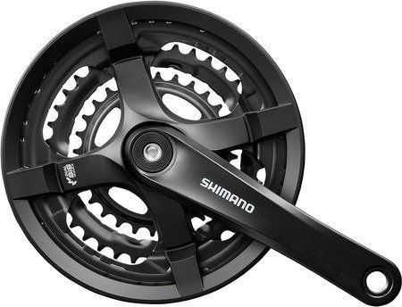 Shimano Mechanizm korbowy Shimano FCTY501C888CL 48x38x28T czarny z osłoną uniwersalny