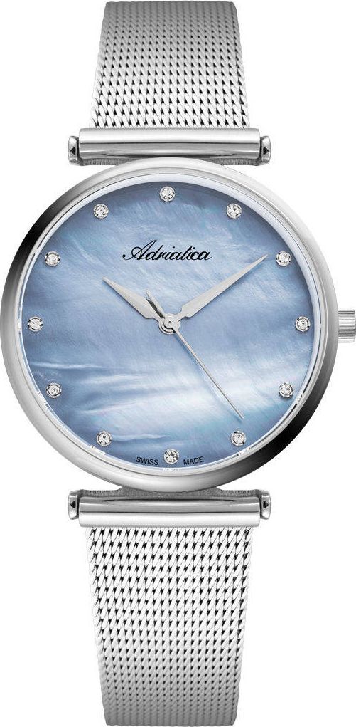 Zegarek Adriatica Zegarek Adriatica A3712.514ZQ Mesh Cyrkonie