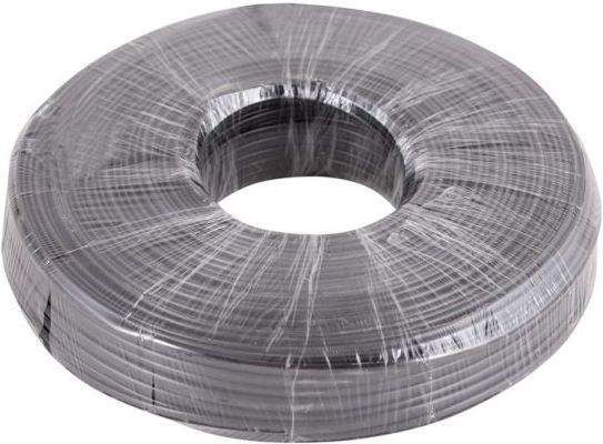 Activejet KABEL TELEFONICZNY 4-ŻYŁY PŁASKI 100M CZARNY