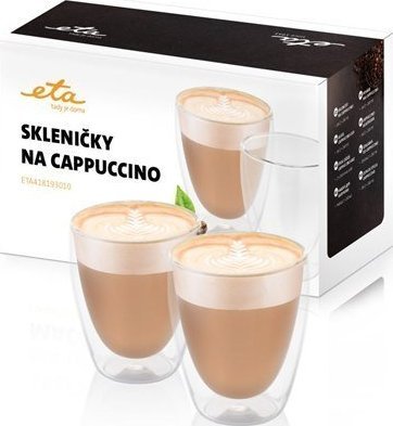 Eta ETA Cappuccino cups ETA418193010 For cappuccino coffee, 2 pc(s), Dishwasher proof, Glass