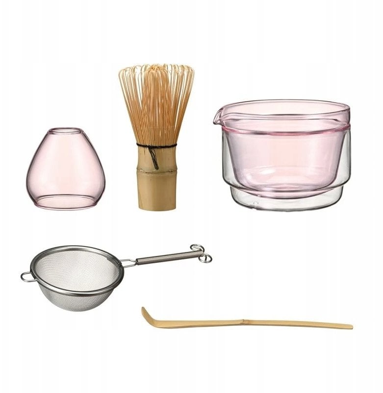 Zestaw do matchy Hario Matcha Tea Gift Set - Różowy