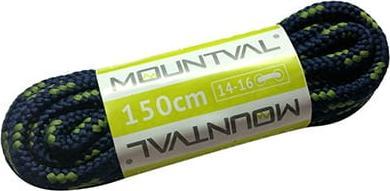 Mountval Sznurówki Sznurowadła Trekkingowe 150 cm 15 kolorów (granatowo/zielone)