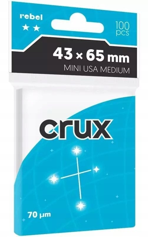 Koszulki na karty Rebel (43x65 mm) Crux Medium, 100 sztuk