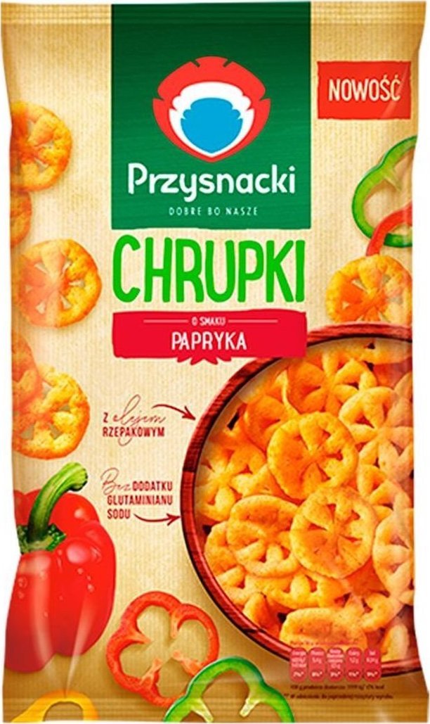 Przysnacki Przysnacki Chrupki o smaku papryka 120 g