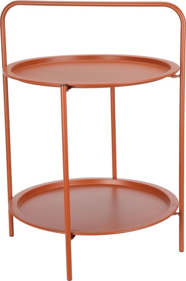 ProGarden Stolik okrągły, 50x66 cm, kolor matowej terakoty