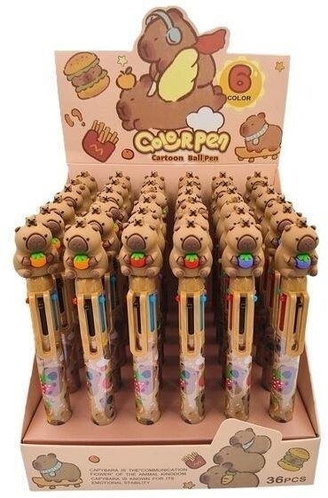 Długopis Kapibara 6kol (36szt)
