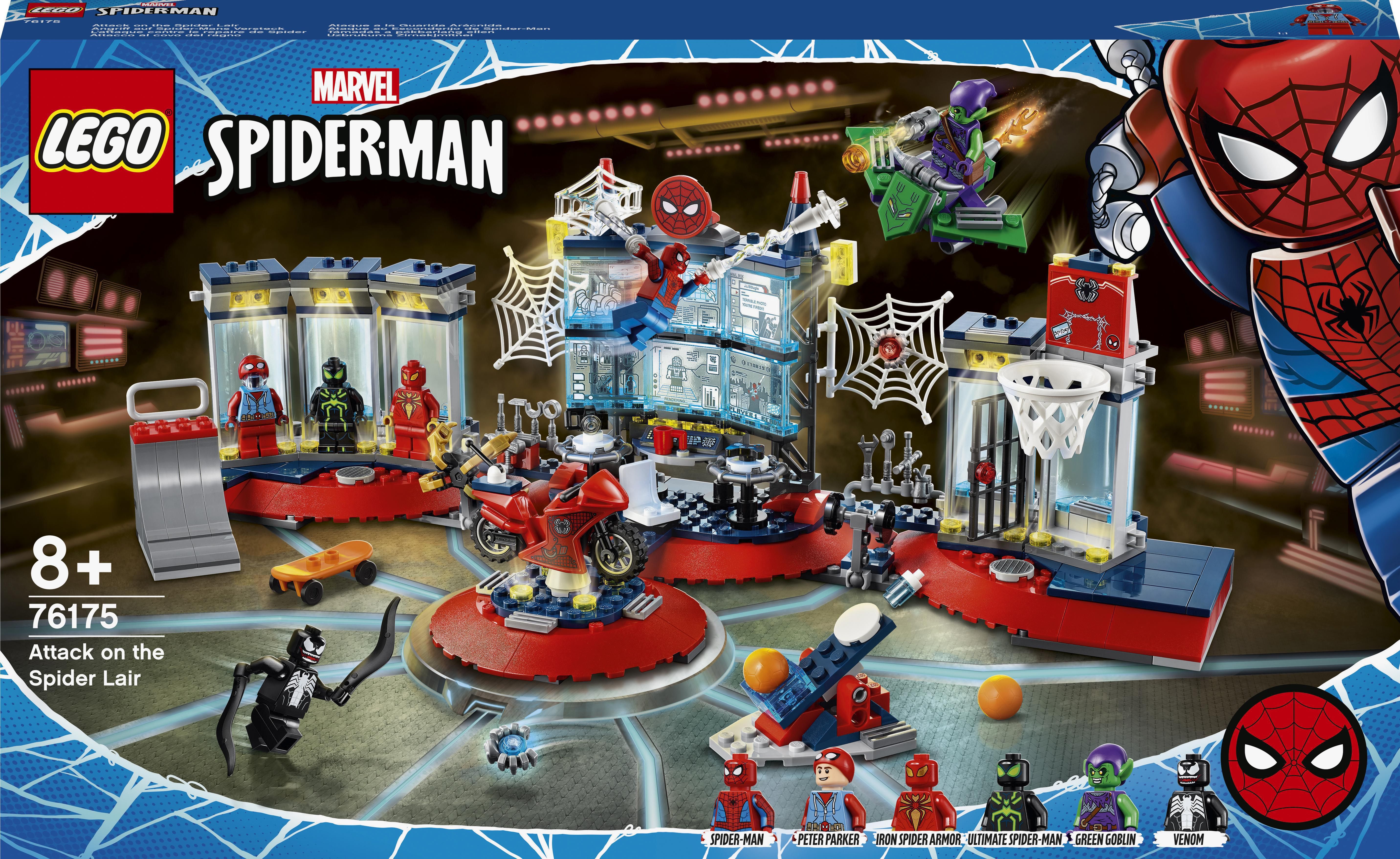 LEGO Marvel Spider-Man Atak na kryjówkę Spider-Mana (76175)