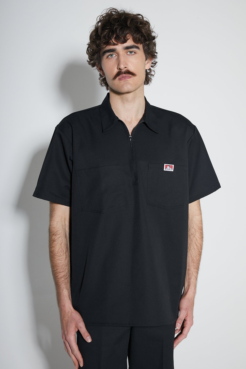 Koszula Ben Davis Solid 12 ZIP Black