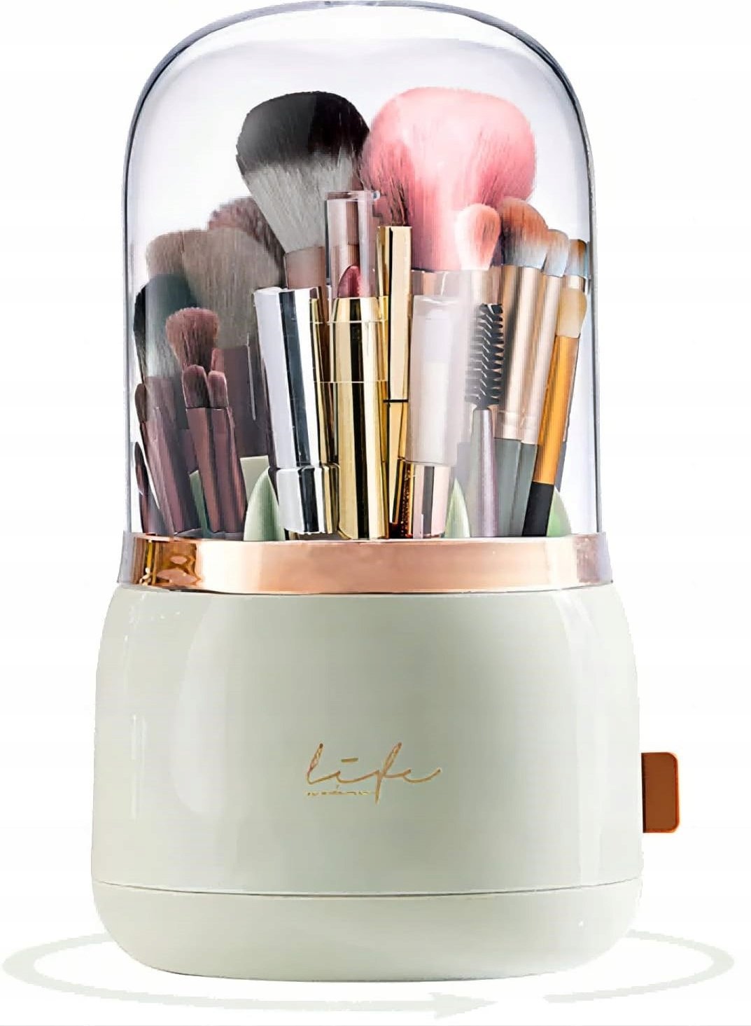 ORGANIZER POJEMNIK NA PĘDZLE POMADKI OBROTOWY F20 MIĘTOWY