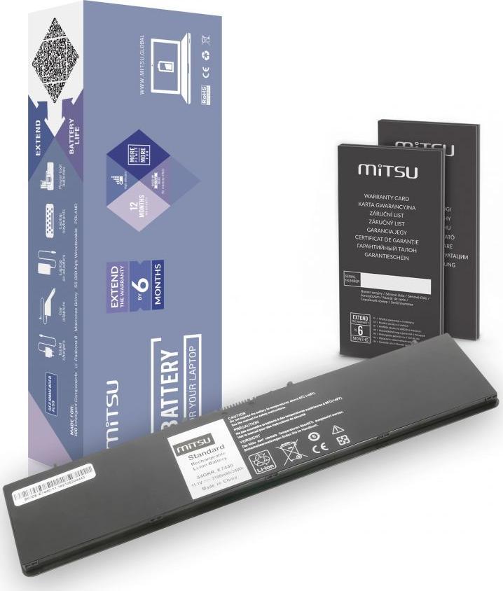 Bateria Movano bateria mitsu Dell Latitude E7440, 11.1v