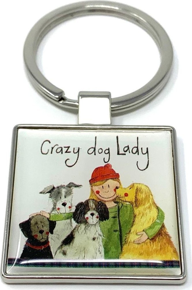 Brelok do kluczy K29 Crazy Dog Lady Psiara