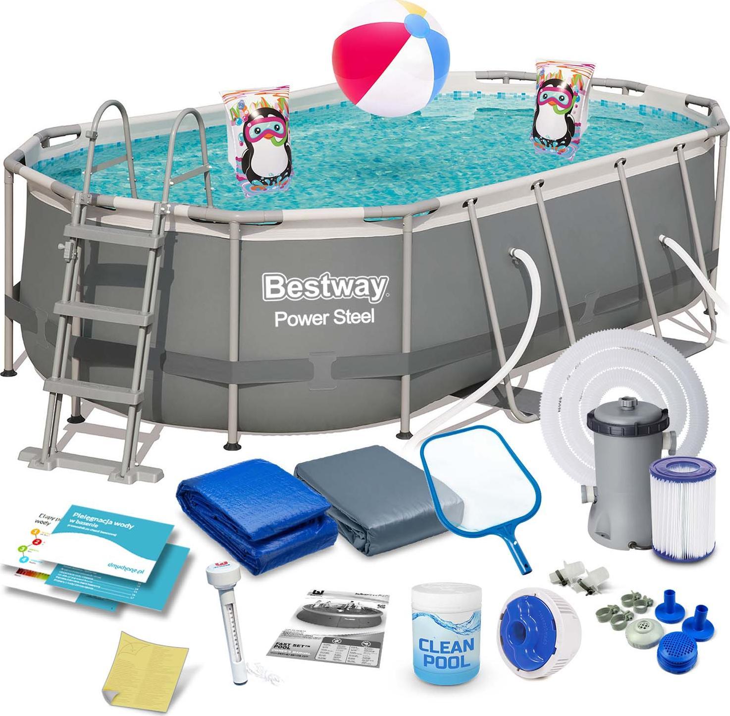 Bestway Basen stelażowy Power Steel 427x250cm 18w1 (56620)