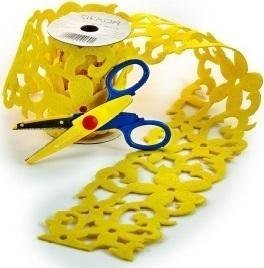 Taśma filcowa żółta