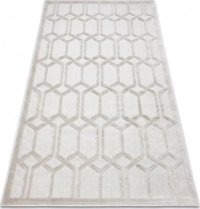 Dywany Łuszczów Dywan SANTO SZNURKOWY SIZAL 58385 Ruta, geometryczny beż, 80x150 cm