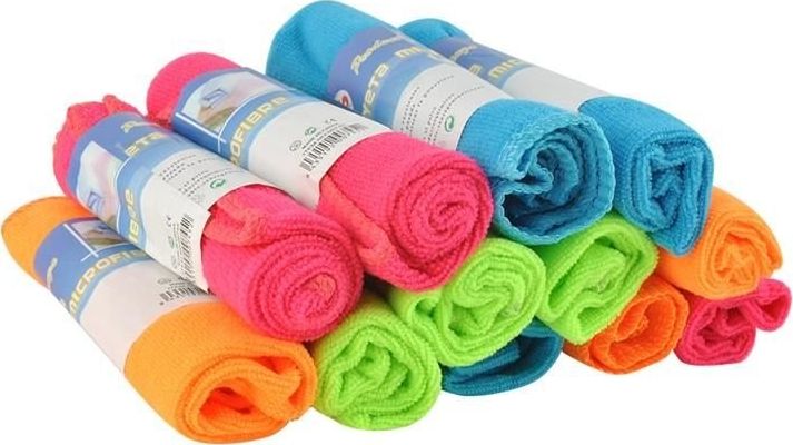 Ikonka Ściereczki z mikrofibry - zestaw 12szt.