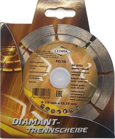 Sourcing DIAMOND SEGMENTAL CUTTING WHEEL 115X1,9