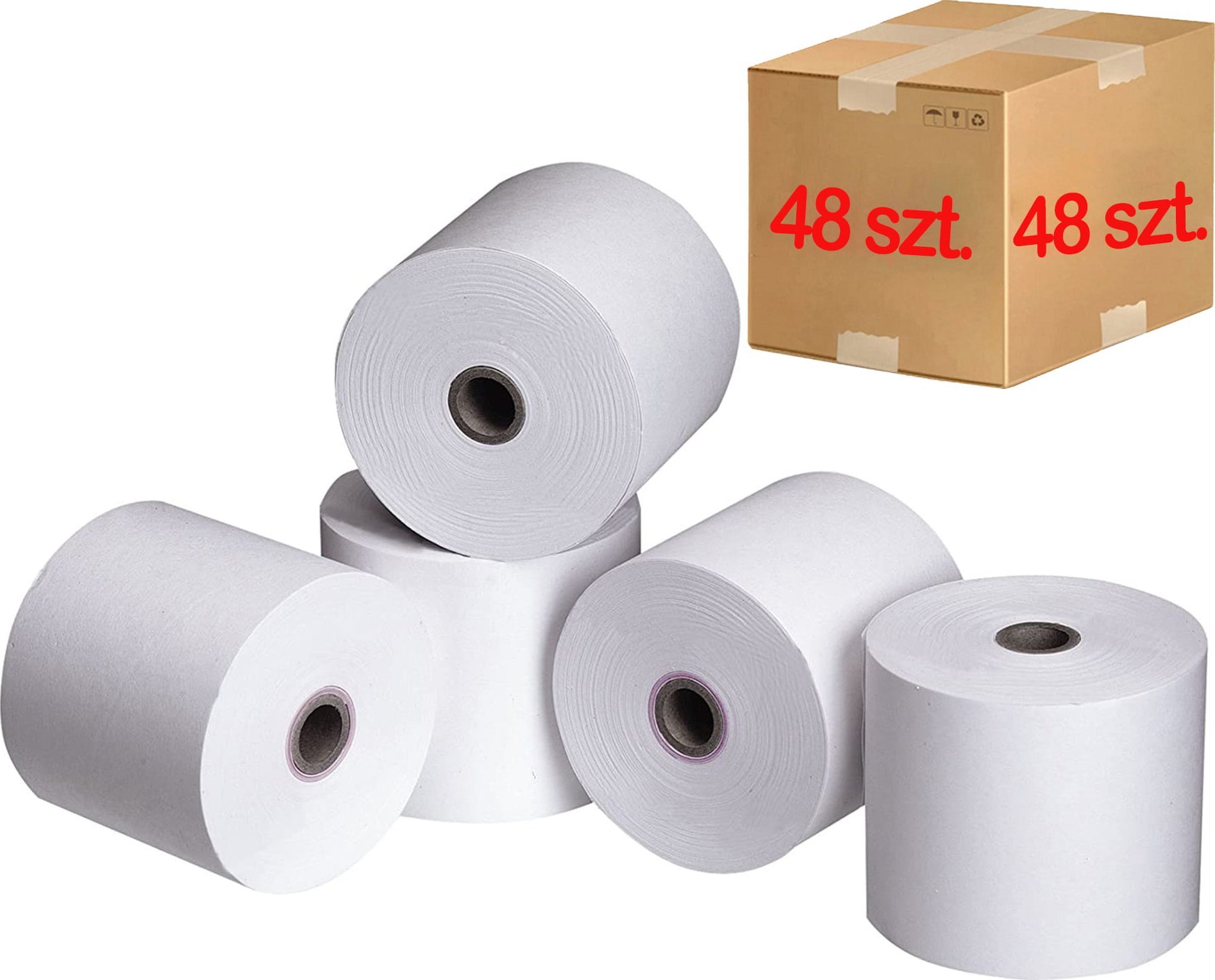 Pako Rolka Termiczna PAPIRUS II 57mm x 80m - BPA FREE (RT5780) - 48 szt.